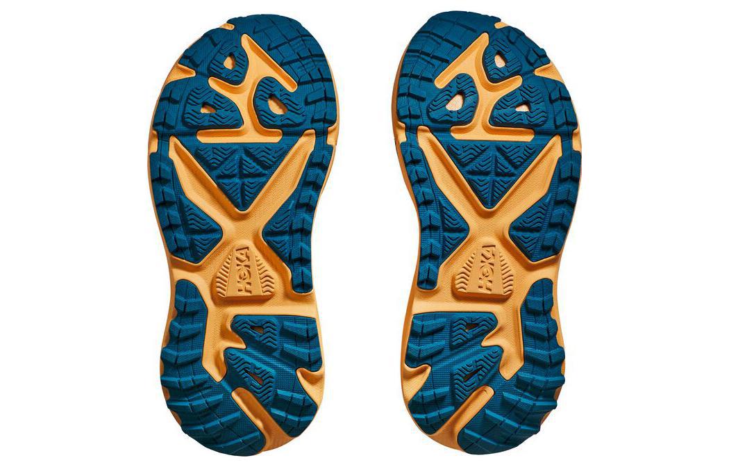 Purchase HOKA ONE ONE 圓頭繫帶 減震耐磨 低筒 跑步鞋 女款 紅黃色