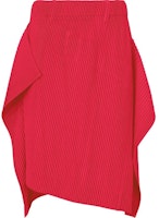 (Women) Homme Plissé Issey Miyake Red Pleated Midi Skirt Casual Style. HP46JF282-26 (Women) Homme Plissé Issey Miyake Red Pleated Midi Skirt Casual Style. HP46JF282-26