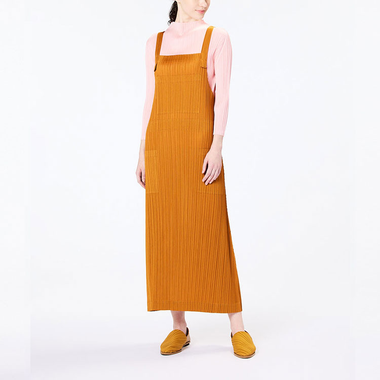 Shop (W) Homme Plissé Issey Miyake SS23 百摺針織背心洋裝 女款 淺棕色 PP36-JH127-43