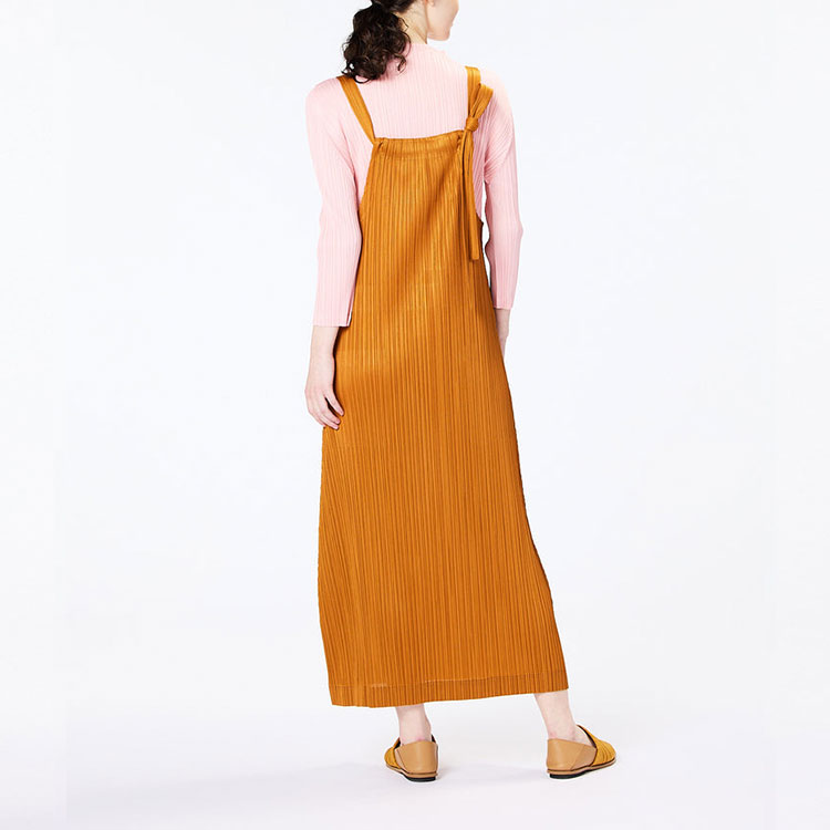 Purchase (W) Homme Plissé Issey Miyake SS23 百摺針織背心洋裝 女款 淺棕色 PP36-JH127-43