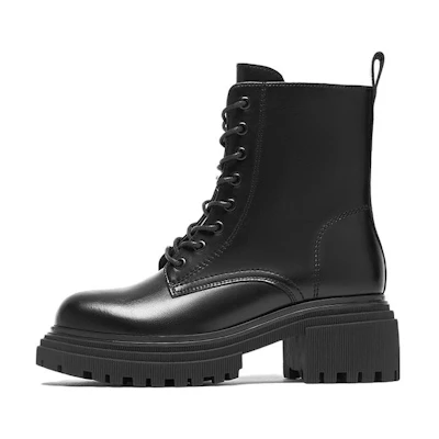 (W) Hotwind Ankle Martin Boots 'Fashion Casual Layered Leather'
