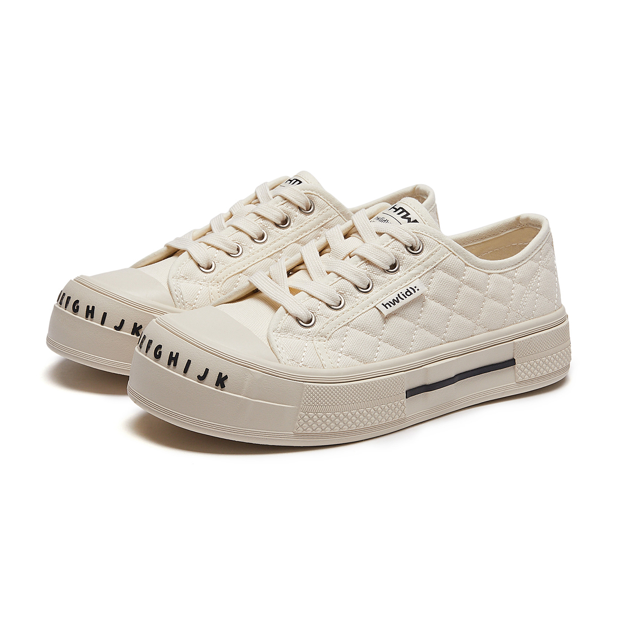 Lookbook (W) Hotwind 帆布低筒鞋 '復古舒適 配字母裝飾' H14W3726