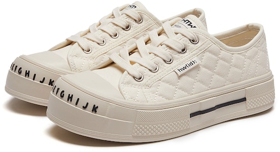 (W) Hotwind Canvas Low 'Comodidad Retro con Decoración de Letras' H14W3726 Lookbook (W) Hotwind Canvas Low 'Comodidad Retro con Decoración de Letras' H14W3726