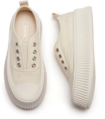 (Women) Hotwind Canvas Low 'Thick Sole Fashion' H13W3715 Cheap (Women) Hotwind Canvas Low 'Thick Sole Fashion' H13W3715