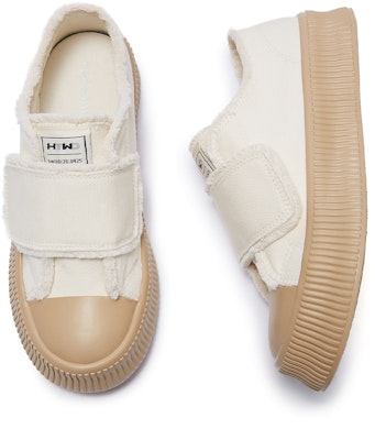 (Women) Hotwind Canvas Low 'Triple White' H14W3D01 Cheap (Women) Hotwind Canvas Low 'Triple White' H14W3D01