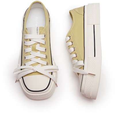 (Women) Hotwind Canvas Low Top 'Round Toe Lace-up Comfort' H14W3V27 4