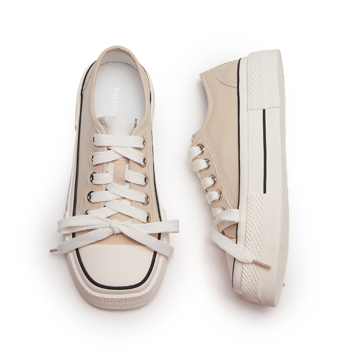 Shop (W) 热风帆布鞋低帮款 ''圆头系带舒适款'' H14W3V27