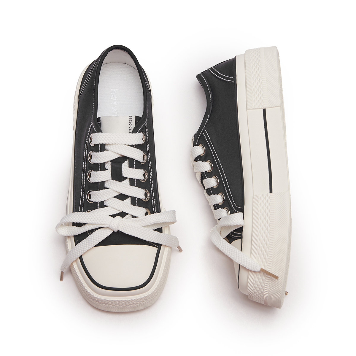 Cheap (W) 热风帆布鞋低帮款 ''圆头系带舒适款'' H14W3V27