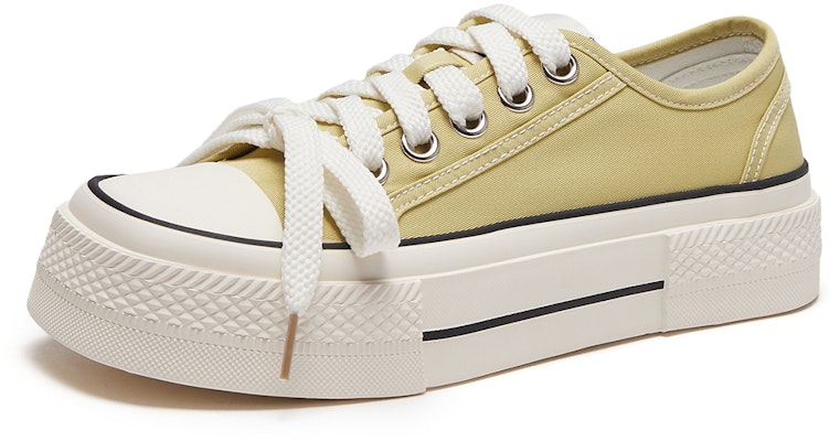 (Women) Hotwind Canvas Low Top 'Round Toe Lace-up Comfort' H14W3V27 2