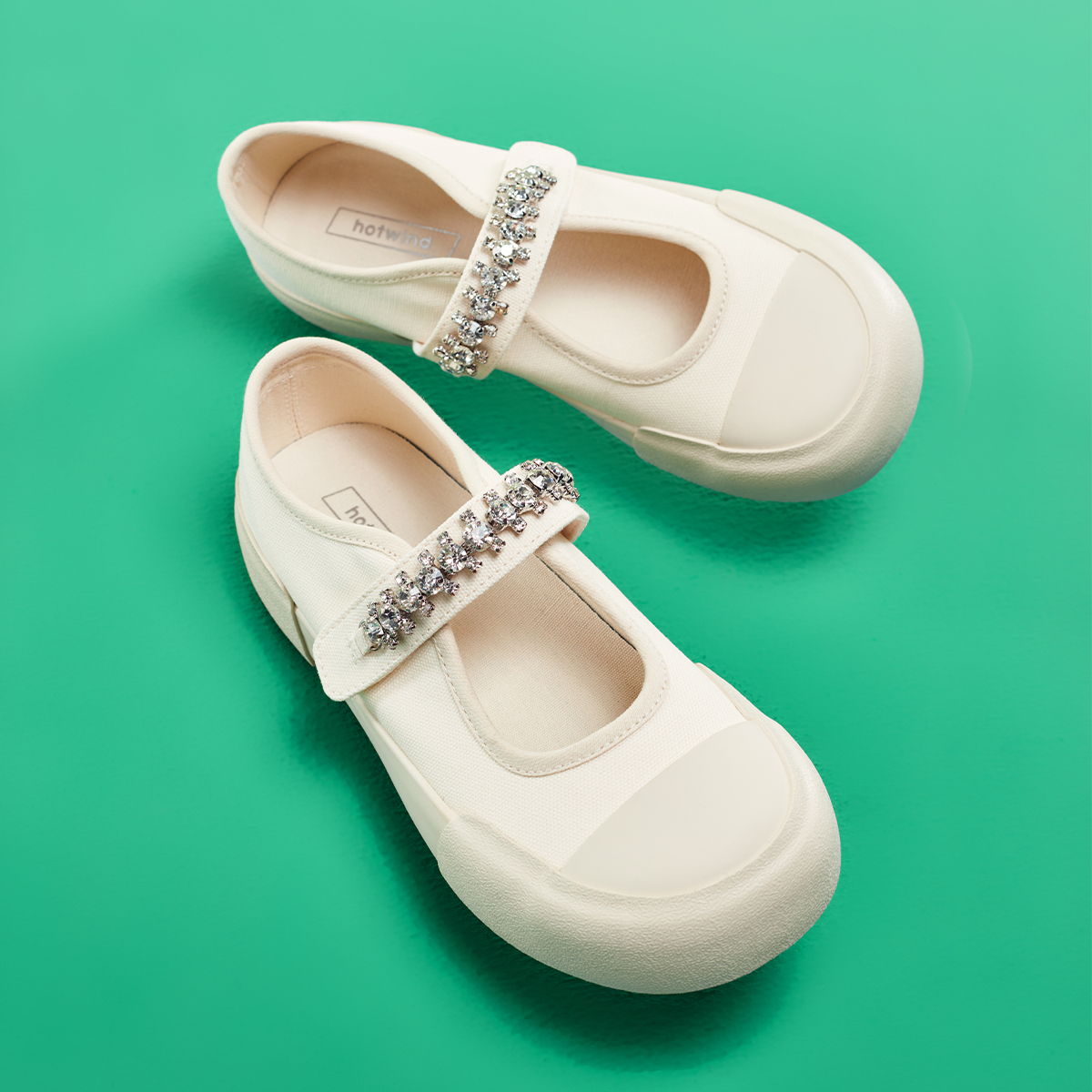 (W) Hotwind Casual Round-Toe Velcro Sneakers 'Versatile Fabric' 圖 11