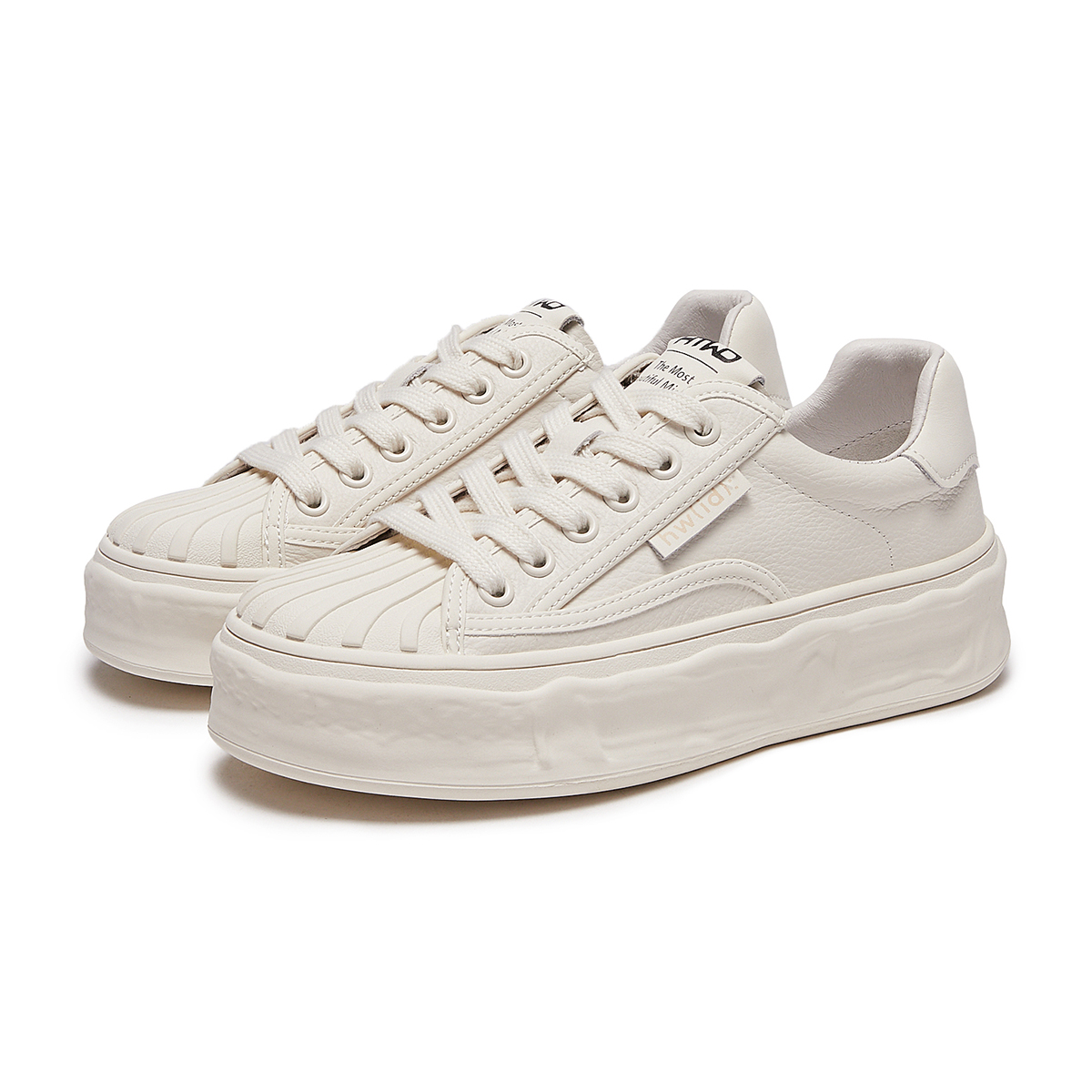 (W) Hotwind Casual Sneakers 'White Shell' 圖 3