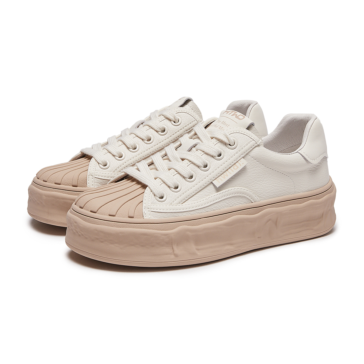 (W) Hotwind Casual Sneakers 'White Shell' 圖 7