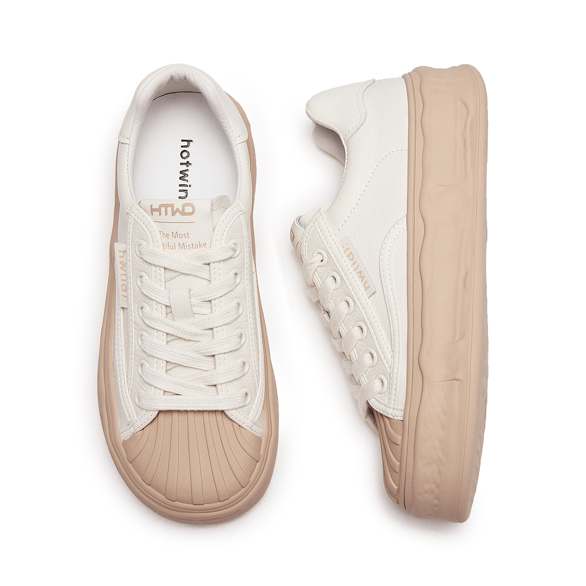 (W) Hotwind Casual Sneakers 'White Shell' 圖 8