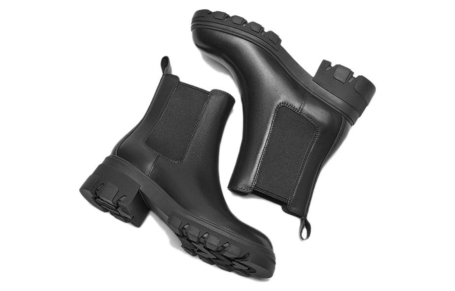 Lookbook (W) 핫윈드 첼시 부츠 '영국 패션 블랙 가죽' H84W2402