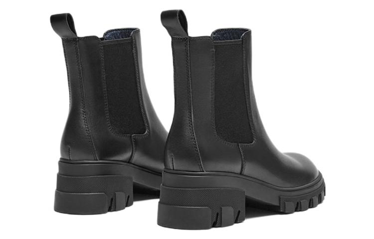 Shop (W) 핫윈드 첼시 부츠 '영국 패션 블랙 가죽' H84W2402