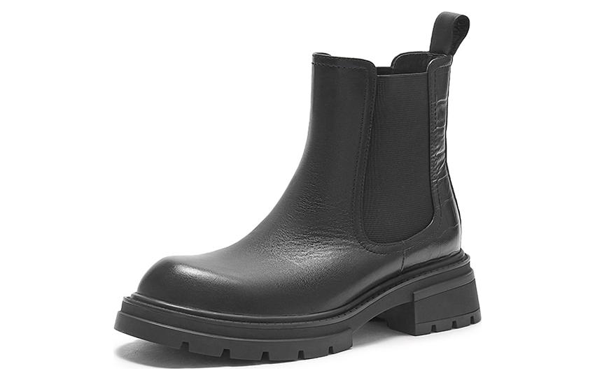 Order (Women) Hotwind Chelsea Boot 'British Sweet Cool Chunky Heel Black' H82W2417