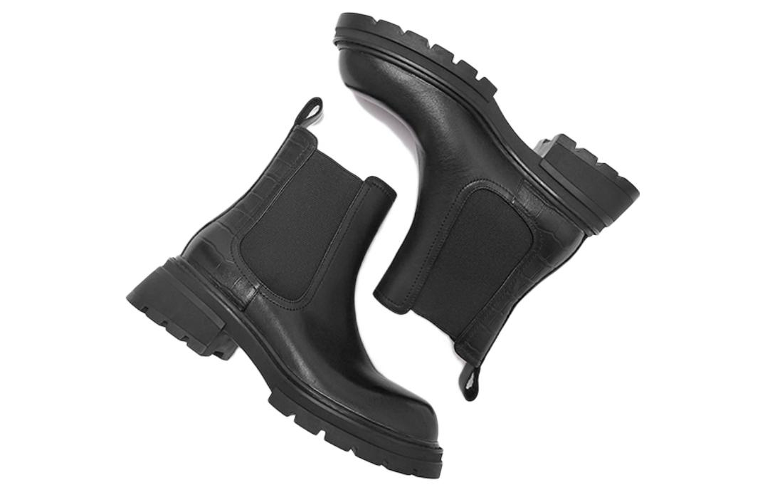 Lookbook (Women) Hotwind Chelsea Boot 'British Sweet Cool Chunky Heel Black' H82W2417