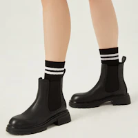 Shop (Women) Hotwind Chelsea Boot 'British Sweet Cool Chunky Heel Black' H82W2417