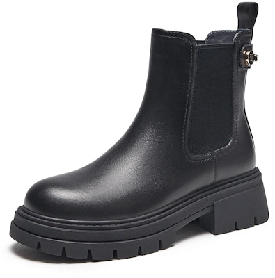 (W) 핫윈드 첼시 부츠 '탑 그레인 가죽 라운드 토' H82W3803 Order (W) 핫윈드 첼시 부츠 '탑 그레인 가죽 라운드 토' H82W3803