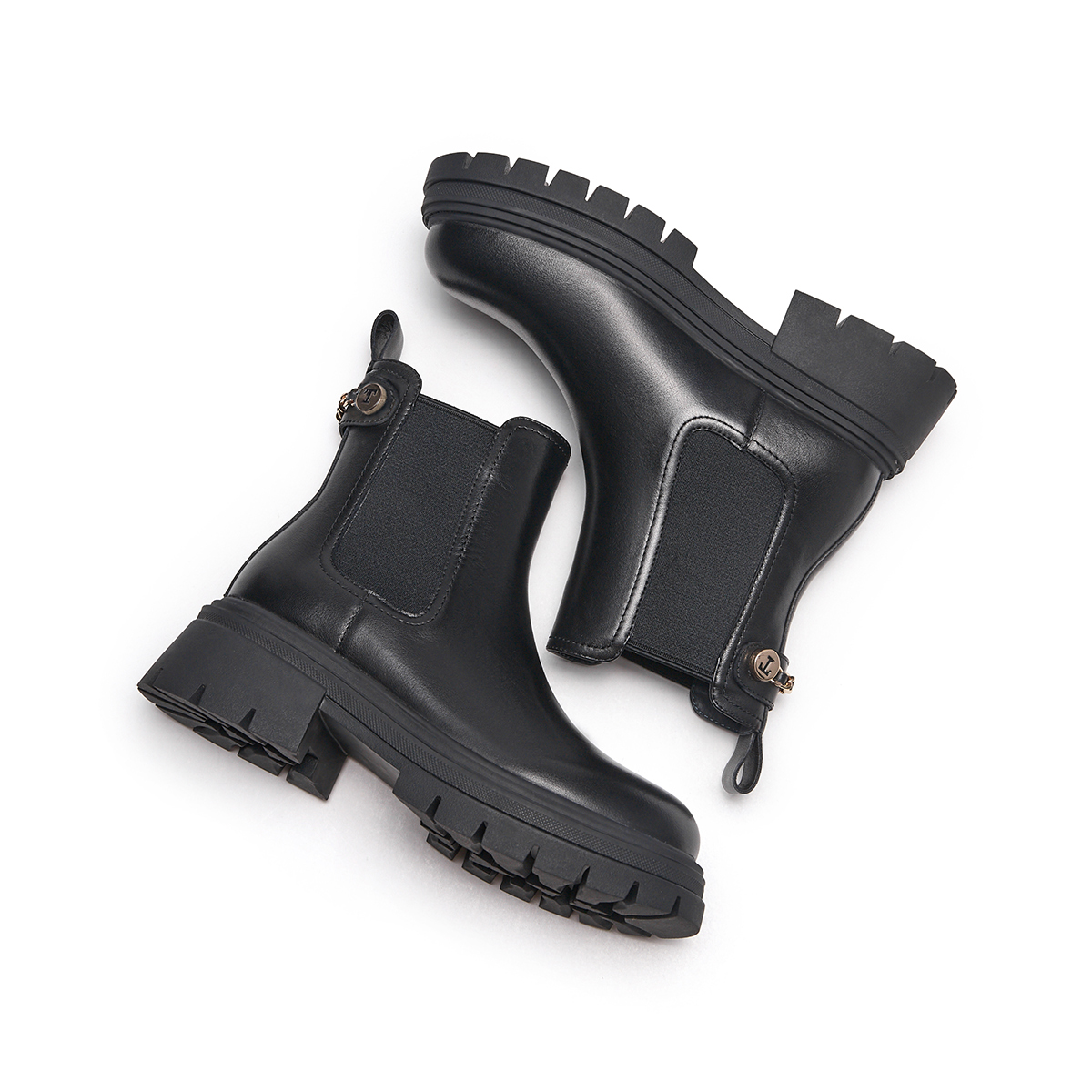 Shop (W) 핫윈드 첼시 부츠 '탑 그레인 가죽 라운드 토' H82W3803