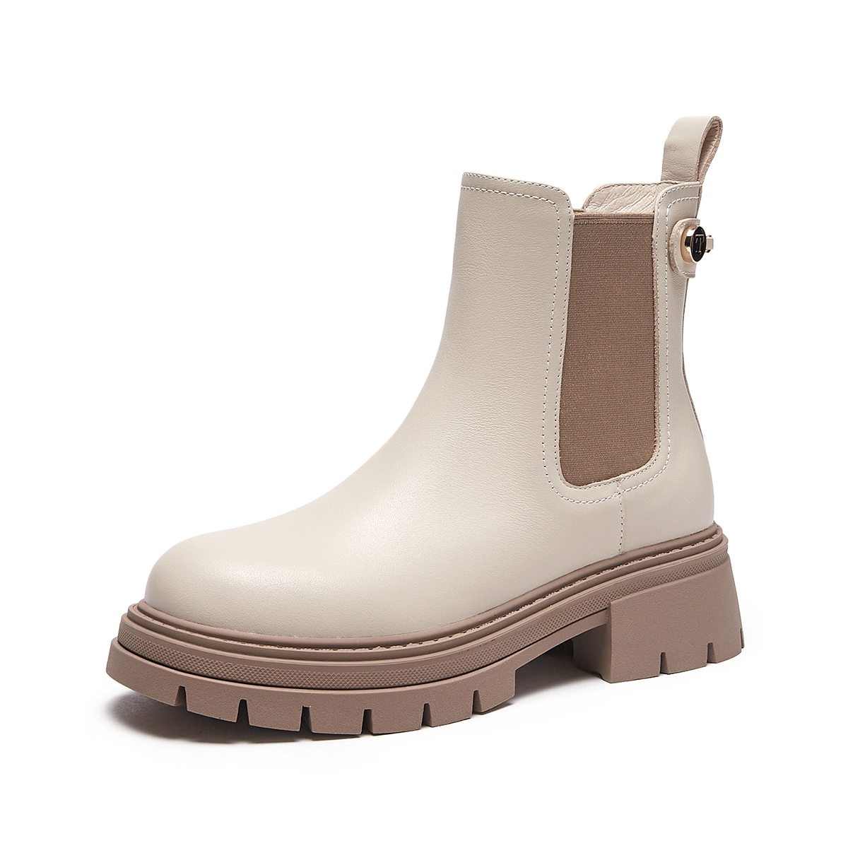 Details for (W) 핫윈드 첼시 부츠 '탑 그레인 가죽 라운드 토' H82W3803