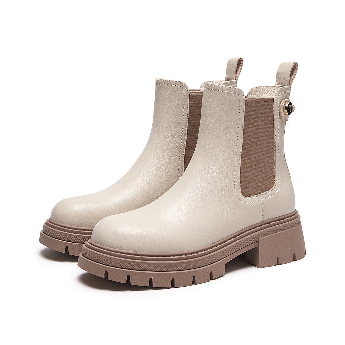 Sizing (W) 핫윈드 첼시 부츠 '탑 그레인 가죽 라운드 토' H82W3803