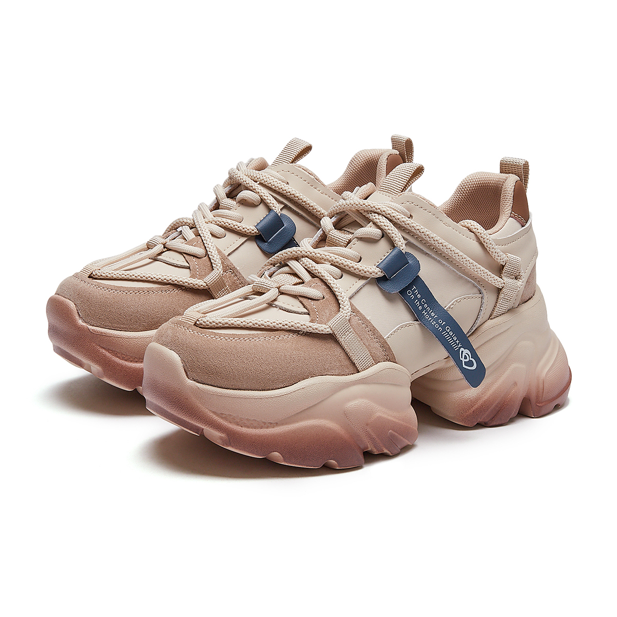 Sizing (W) Hotwind 厚底低筒鞋 '漸層拼接' H42W3305