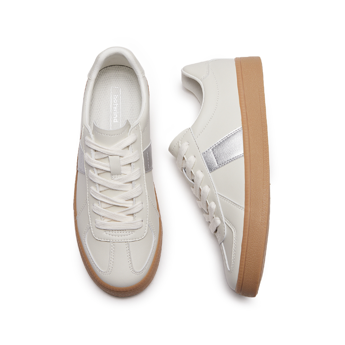 Shop (W) 热风经典低帮板鞋‘白银’ H14W3731