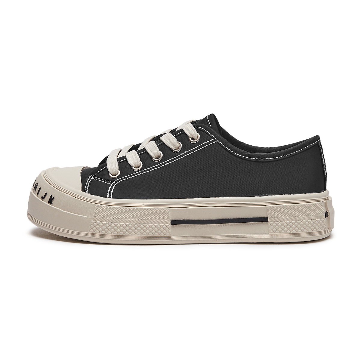 (Women) Hotwind Comfort Retro Low-Top Canvas 'Letter Decor Black' H14W3727