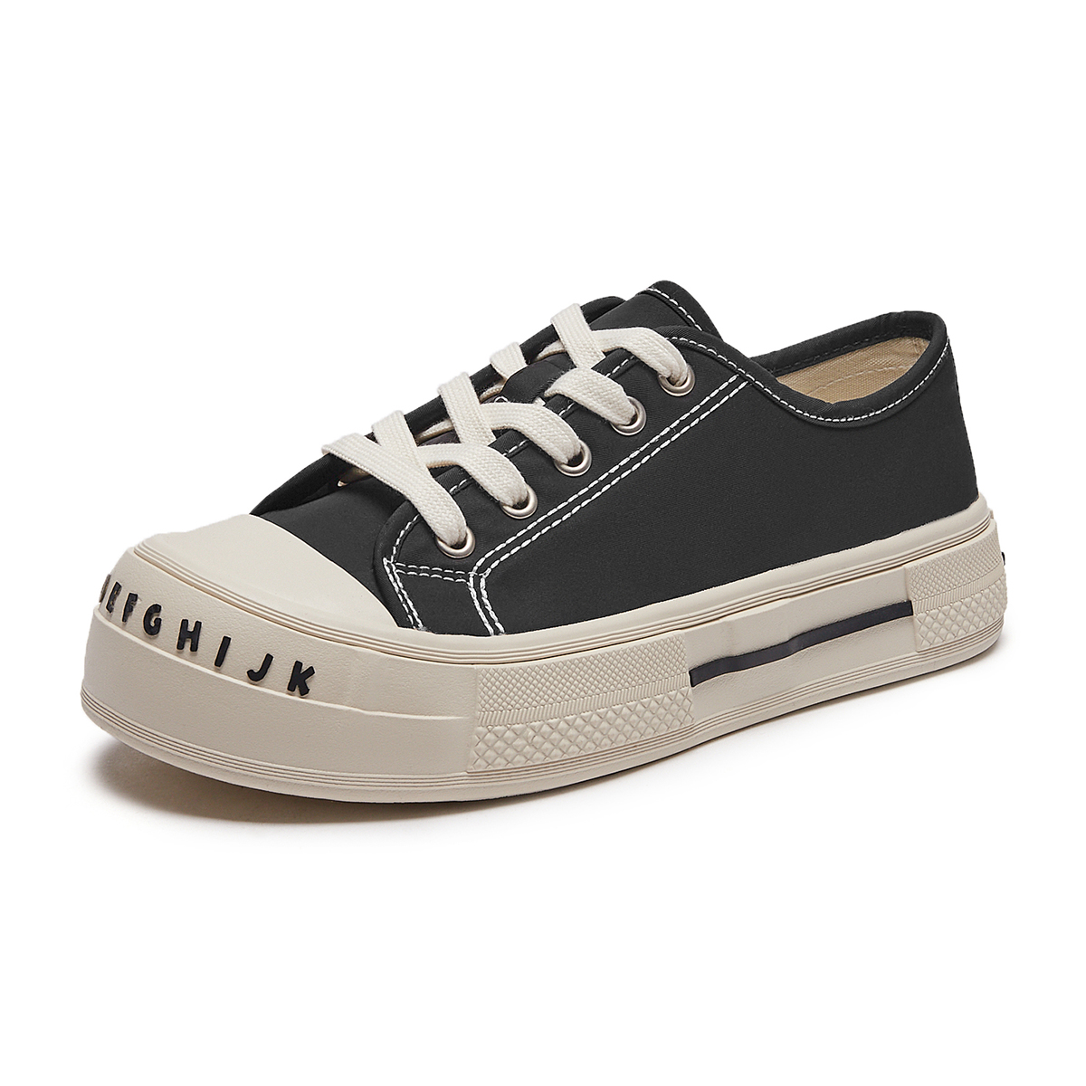 Order (W) Hotwind Comfort Retro Low-Top Canvas ''Letter Decor Hitam''. H14W3727