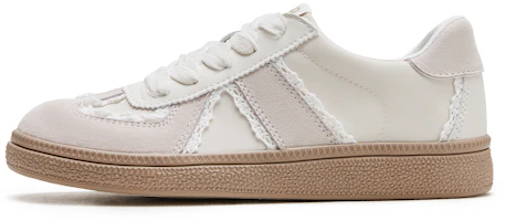(Women) Hotwind Cream Lace Vintage Sport Low-Top Sneakers Retro Trainers. H14W4312 (Women) Hotwind Cream Lace Vintage Sport Low-Top Sneakers Retro Trainers. H14W4312