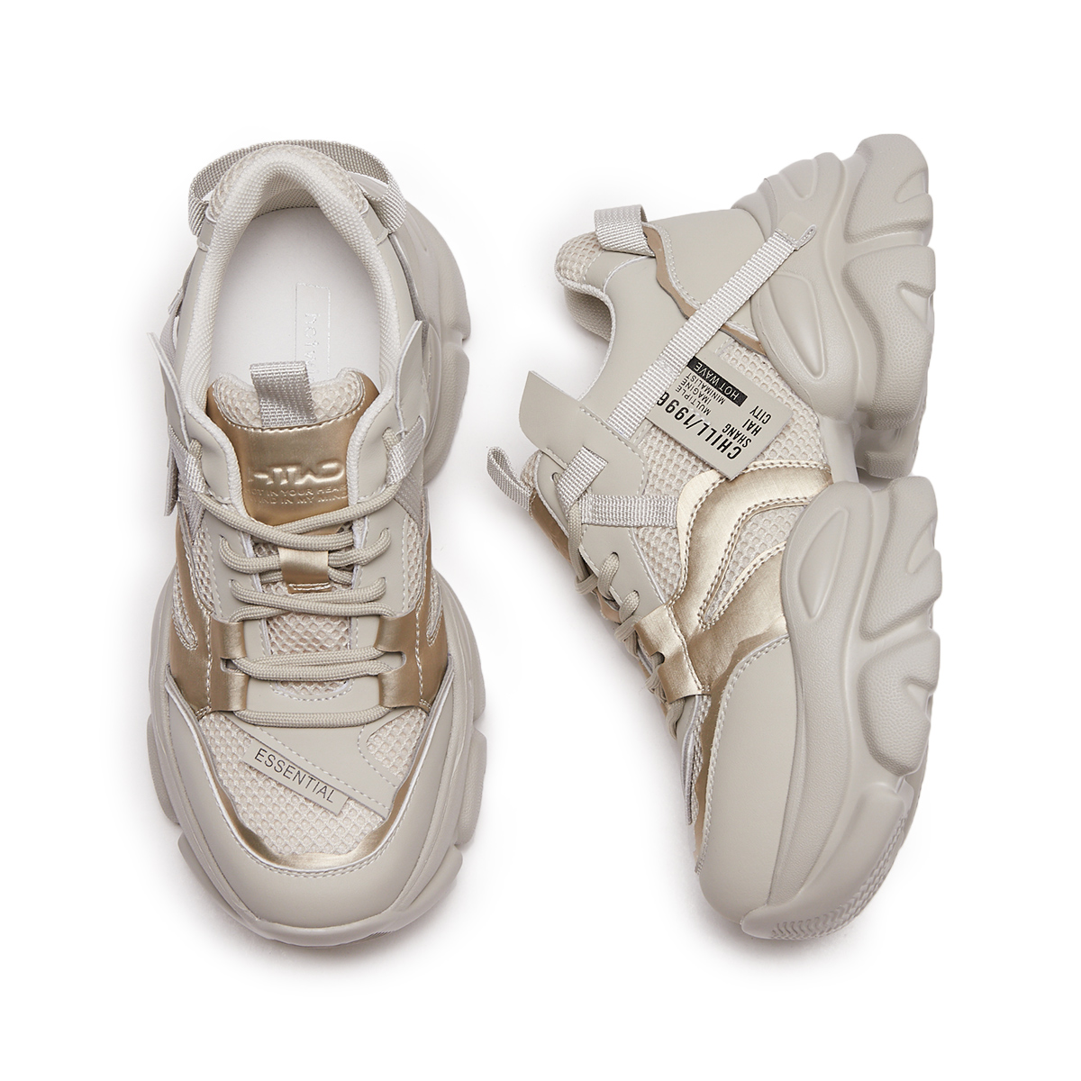 Purchase (W) 핫윈드 대드 슈 '패브릭 & 합성 가죽' H97W3402