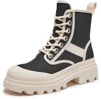 Order (W) Bottes Martin courtes Hotwind en denim patchwork à semelle épaisse ''Cowboy 4cm'' H95W3809