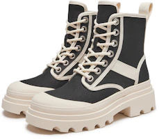 Lookbook (W) Bottes Martin courtes Hotwind en denim patchwork à semelle épaisse ''Cowboy 4cm'' H95W3809