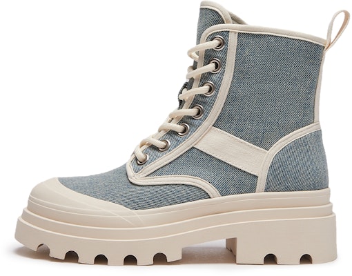 (Women) Hotwind Denim Patchwork Thick Sole Short Tube Martin Boots 'Cowboy 4cm' H95W3809 Purchase (Women) Hotwind Denim Patchwork Thick Sole Short Tube Martin Boots 'Cowboy 4cm' H95W3809