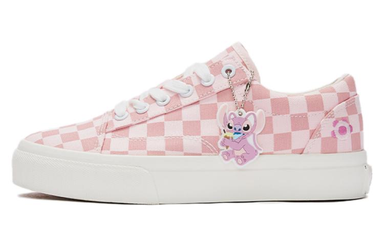 (Women) Hotwind Disney x Fabric Pink 'Stitch Round Toe Lace-Up Sweet Cool' H14W3180
