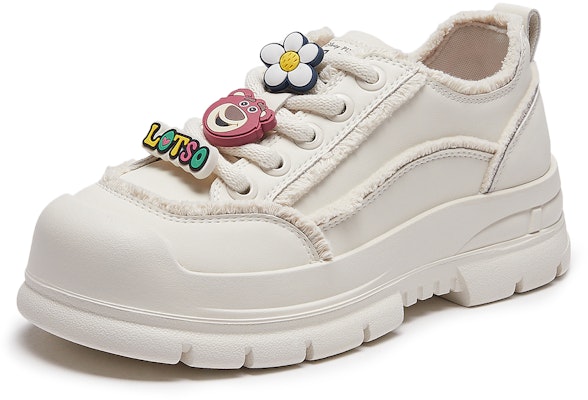 (W) Hotwind Disney x Low Top Sneakers ''Beige'' ''Strawberry Bear'' Sepatu Sneakers. H13W3399 Order (W) Hotwind Disney x Low Top Sneakers ''Beige'' ''Strawberry Bear'' Sepatu Sneakers. H13W3399