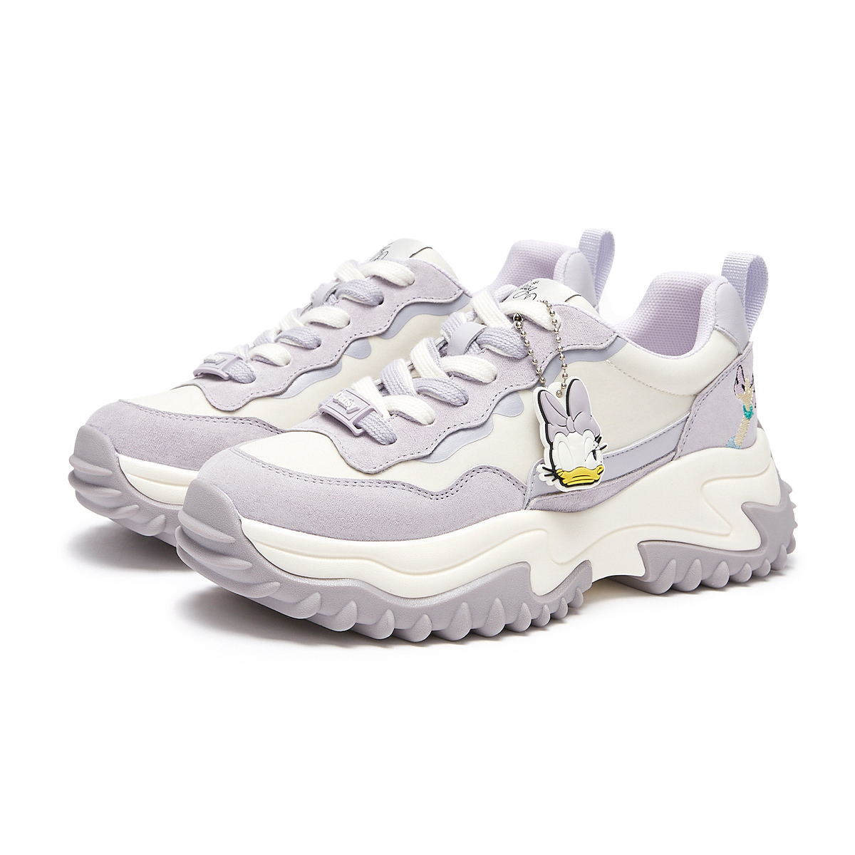 Lookbook (W) 핫윈드 디즈니 x 미키 패밀리 컬러블록 청키 레트로 대드 슈즈 H11W3196