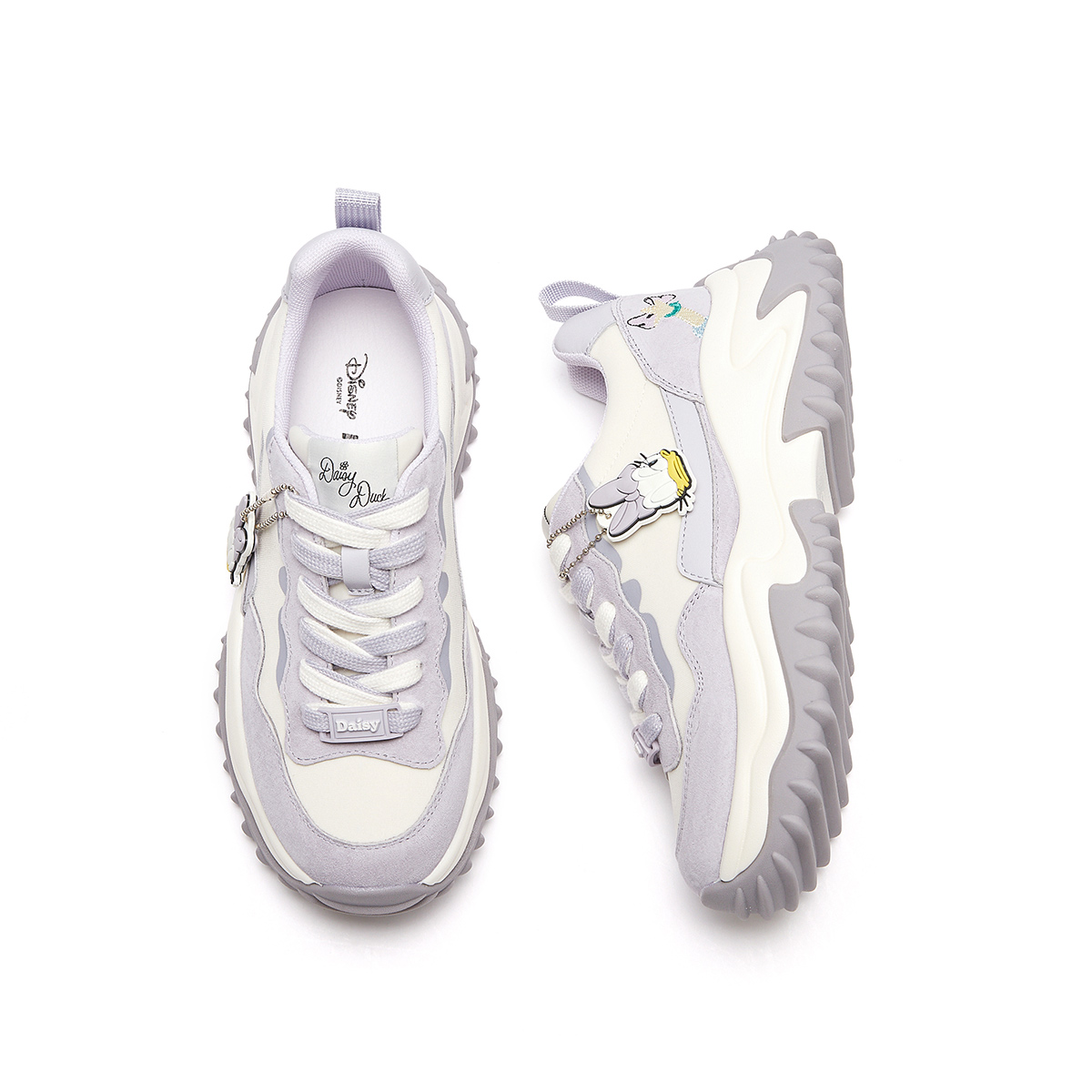 Shop (W) 핫윈드 디즈니 x 미키 패밀리 컬러블록 청키 레트로 대드 슈즈 H11W3196