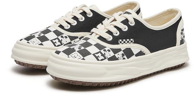 (Women) Hotwind Disney x Mickey Family Series Canvas 'Checkerboard Fashion Colorblock' Black and White H14W3193 Order (Women) Hotwind Disney x Mickey Family Series Canvas 'Checkerboard Fashion Colorblock' Black and White H14W3193