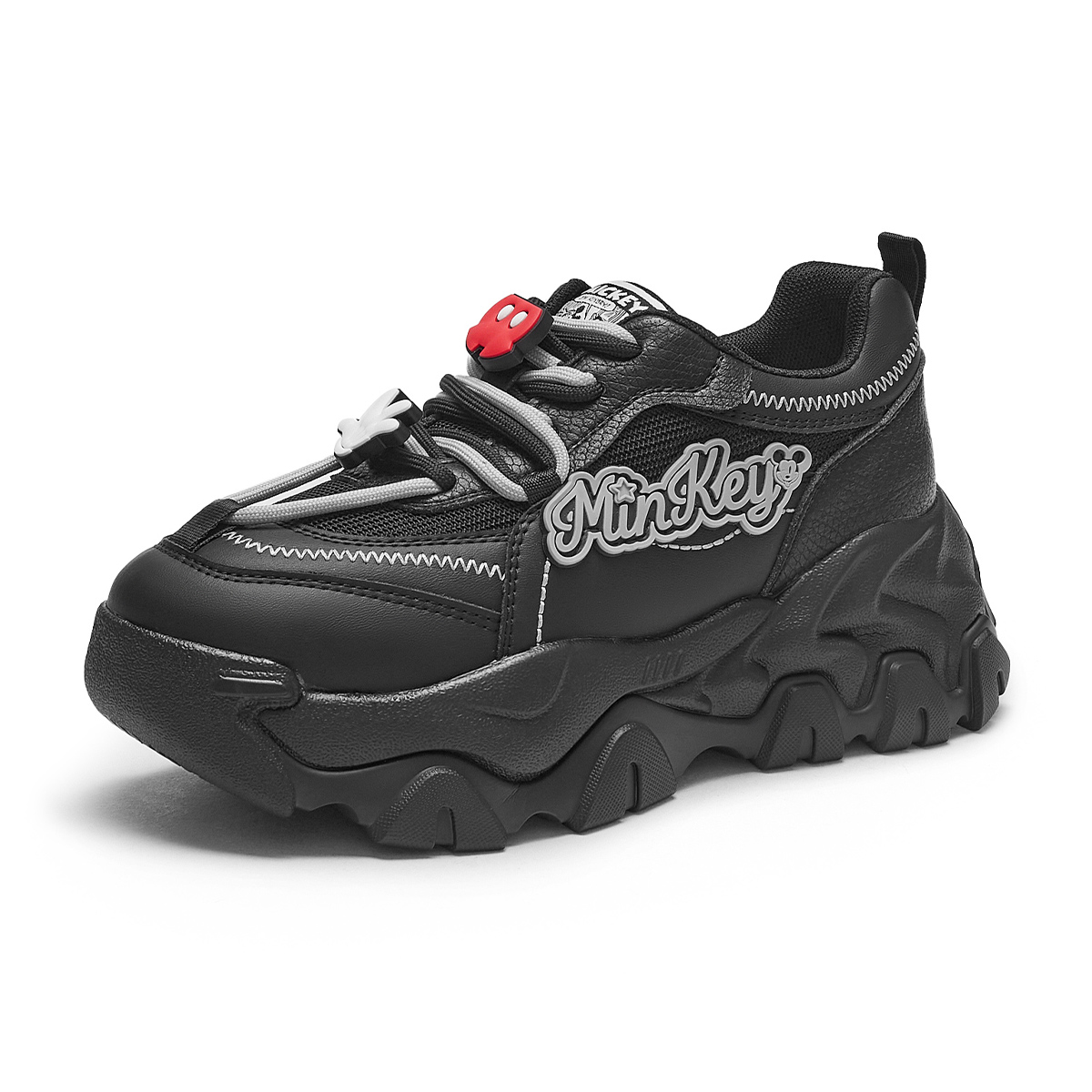 Order (W) Hotwind Disney x Mickey Keluarga ''Hitam Comfort Tebal Tapak'' Rendah H42W3395