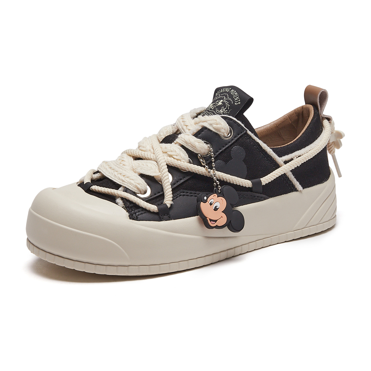 Order (W) Hotwind Disney x Mickey Serie Baja 'Colgante Mickey Patchwork Negro' H14W3798