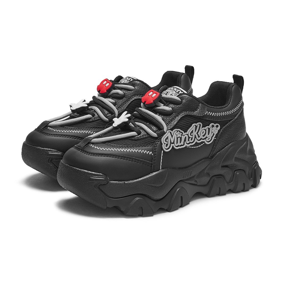 Lookbook (W) Hotwind Disney x Mickey Keluarga ''Hitam Comfort Tebal Tapak'' Rendah H42W3395