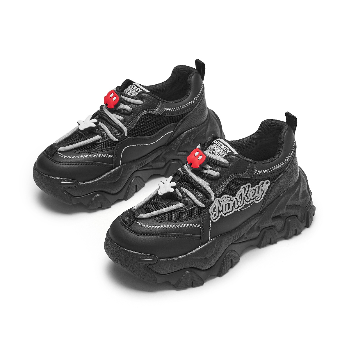 Shop (W) Hotwind Disney x Mickey Keluarga ''Hitam Comfort Tebal Tapak'' Rendah H42W3395