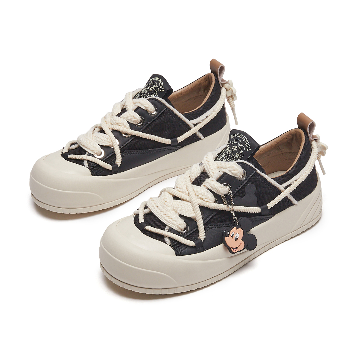 Shop (W) Hotwind Disney x Mickey Serie Baja 'Colgante Mickey Patchwork Negro' H14W3798