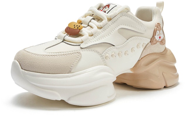 (W) 熱風 Disney x 琪琪弟弟系列『米色復古老爹鞋』 H42W3398 Order (W) 熱風 Disney x 琪琪弟弟系列『米色復古老爹鞋』 H42W3398