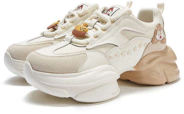 (W) 熱風 Disney x 琪琪弟弟系列『米色復古老爹鞋』 H42W3398 Lookbook (W) 熱風 Disney x 琪琪弟弟系列『米色復古老爹鞋』 H42W3398