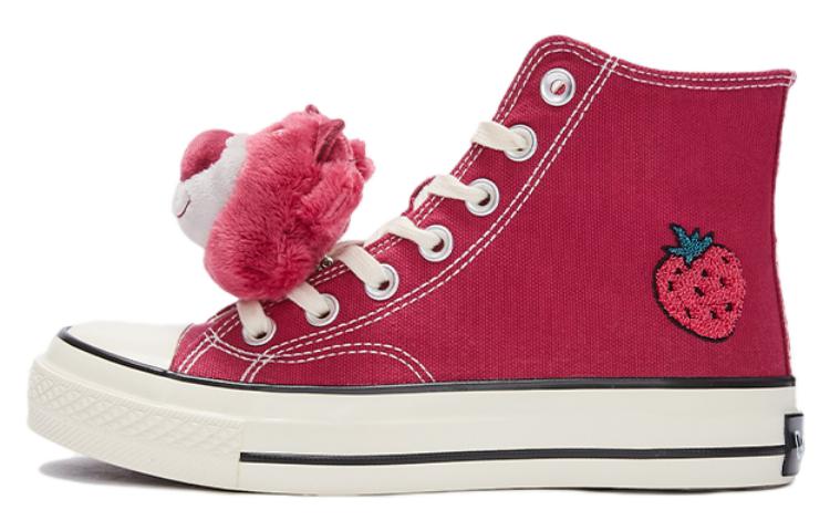 (Women) Hotwind Disney x Toy Story High-Top Canvas 'Burgundy Patchwork' H14W3178