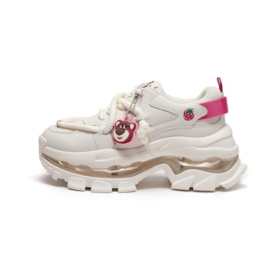 (W) Hotwind Disney Toy Story Low-Top 'Beige' 'Strawberry Bear'