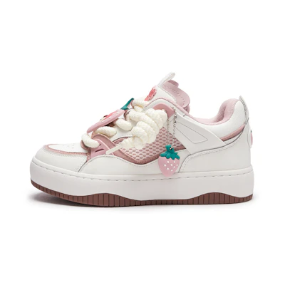 (W) Hotwind Disney Toy Story Low Top Sneaker 'White Pink' 'Strawberry Bear'